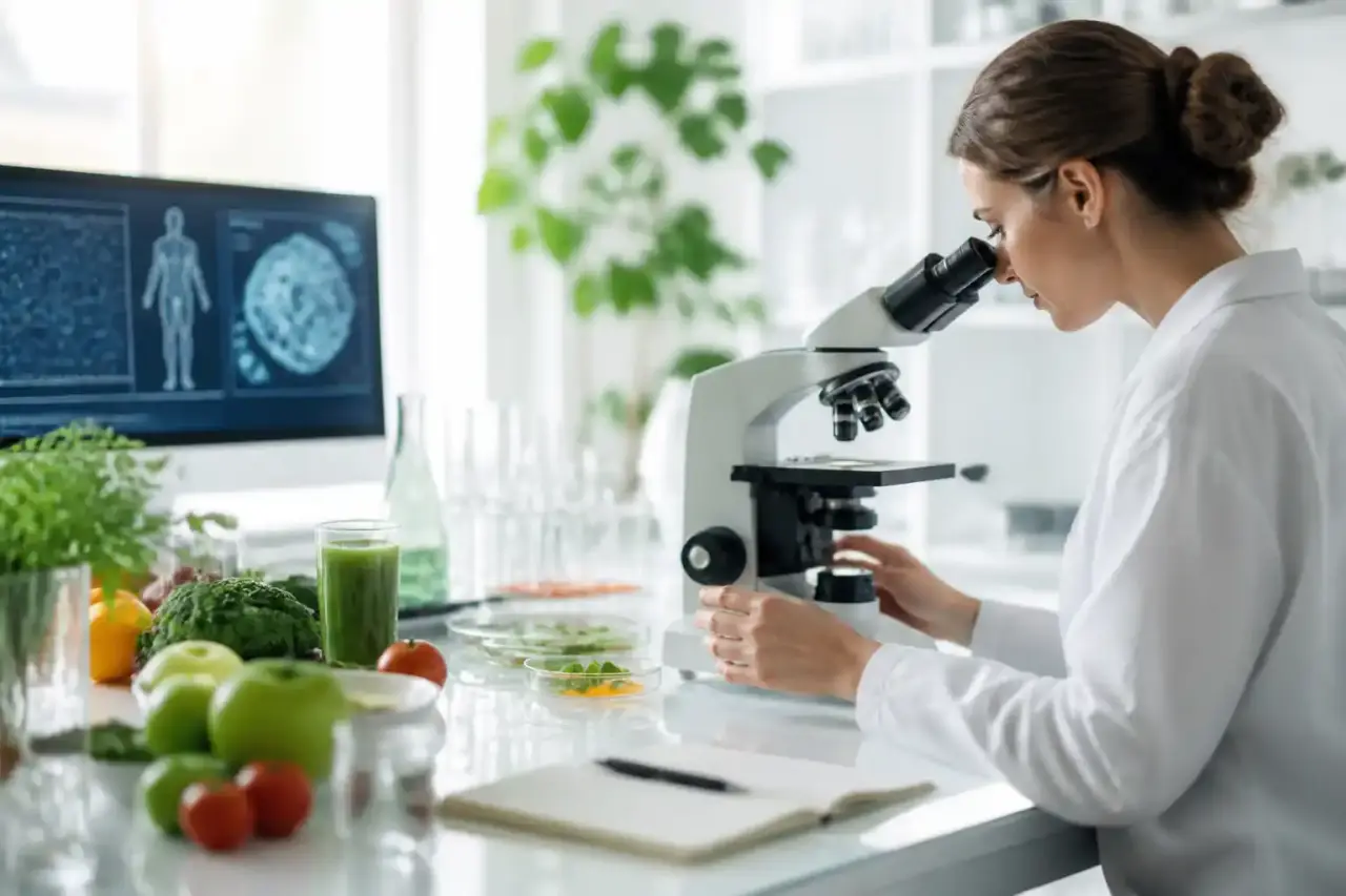 Consultation moderne de médecine préventive et analyse cellulaire