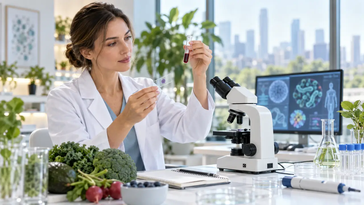 Analyse scientifique et santé cellulaire dans un laboratoire moderne